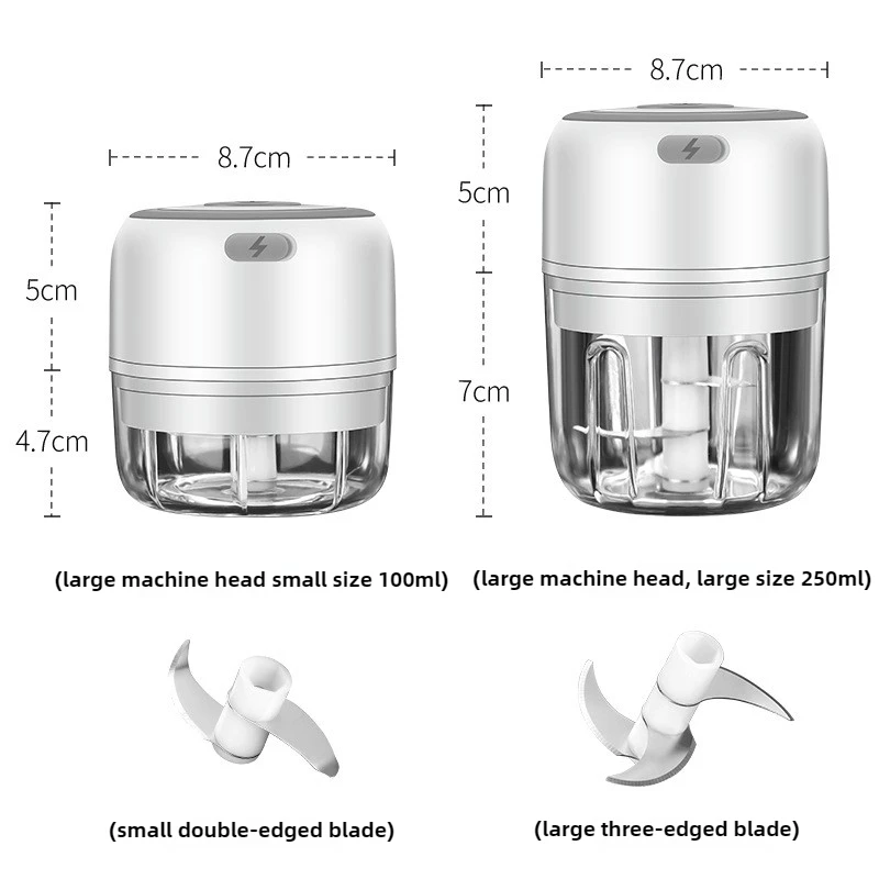 전기 미니 다진 마늘 제조기 100/250ML, USB - Baby Food Vegetables 리뷰 및 가격