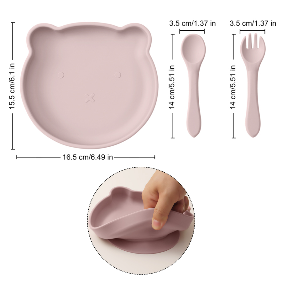 Mamaplan 실리콘 어린이 접시 접시, 부드러운 숟 - Baby Food Menu 리뷰 및 가격